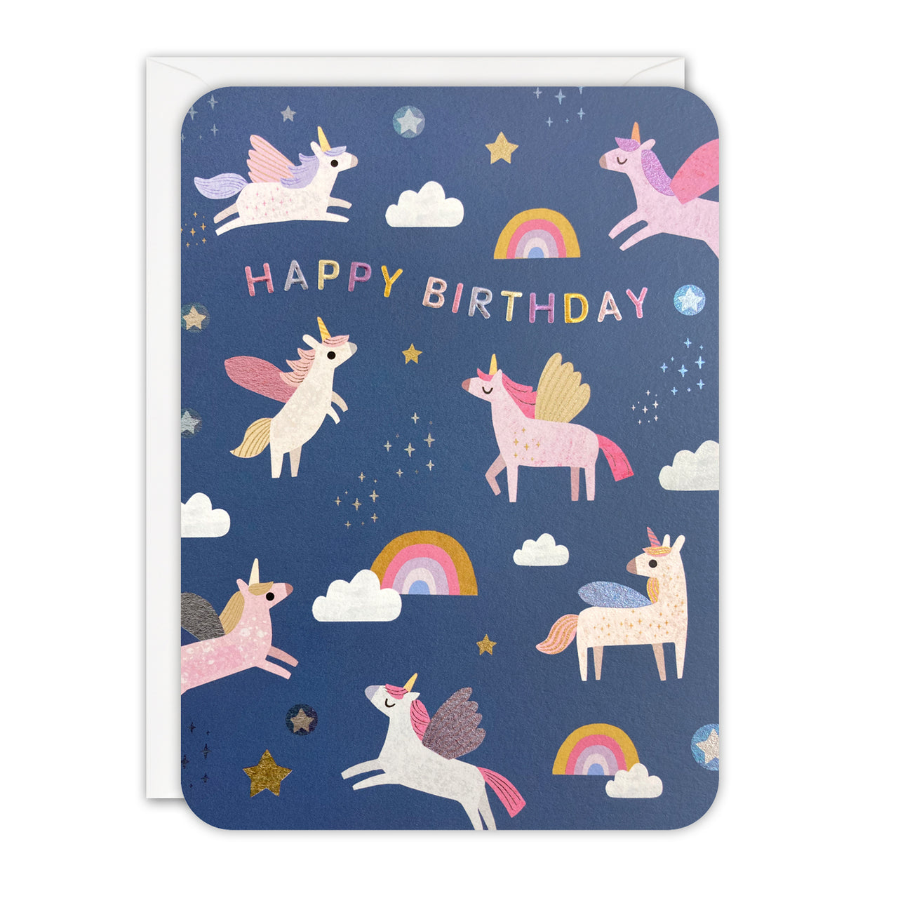 Unicorns Birthday Card by James Ellis