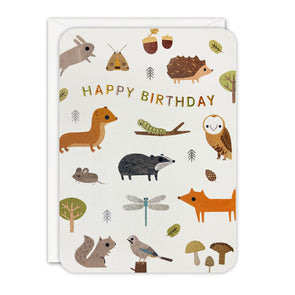 Woodland Birthday Card by James Ellis