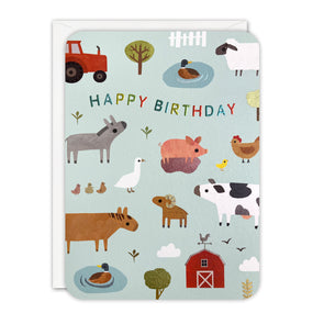 Farm Birthday Card by James Ellis