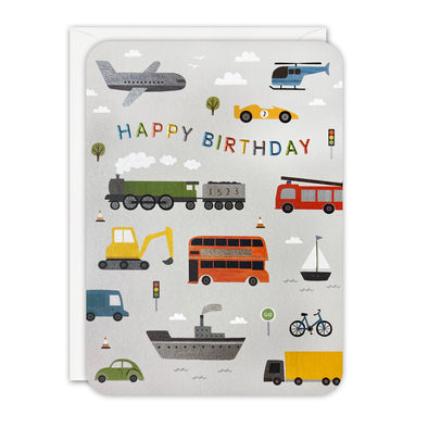 Transport Birthday Card by James Ellis