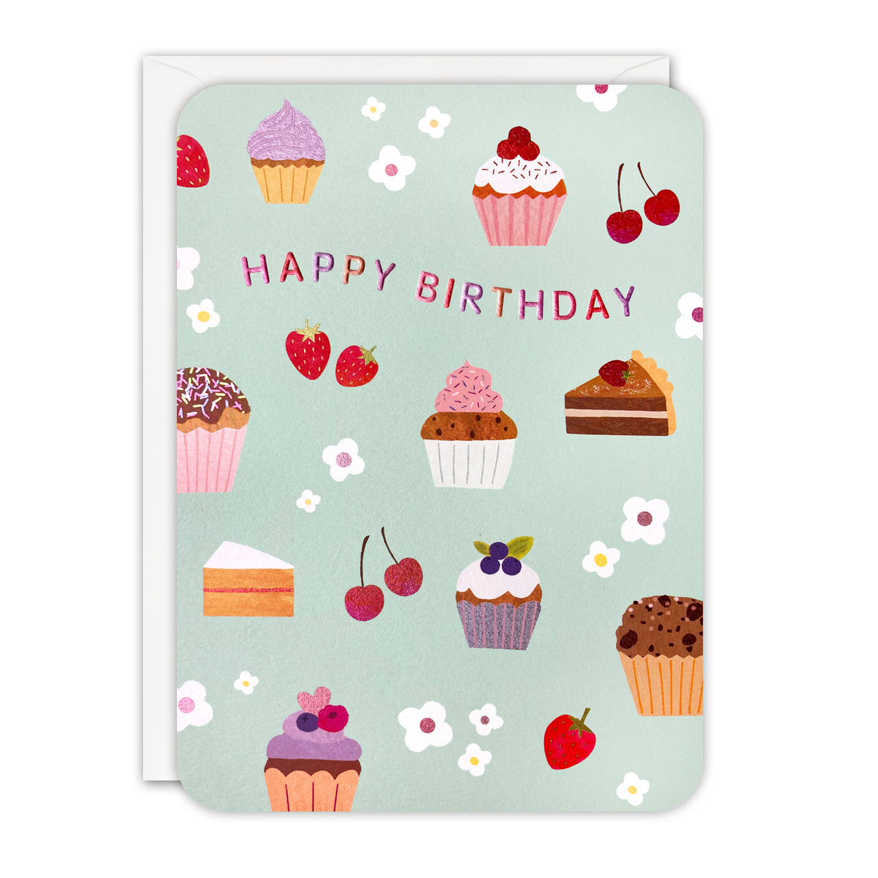 Cupcakes Birthday Card by James Ellis