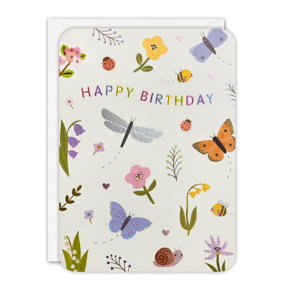 Butterflies Birthday Card by James Ellis