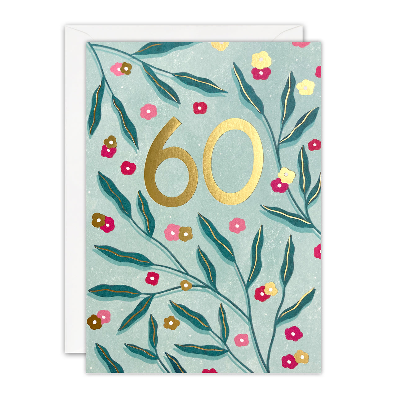 Age 60 Botanical Birthday Card by James Ellis