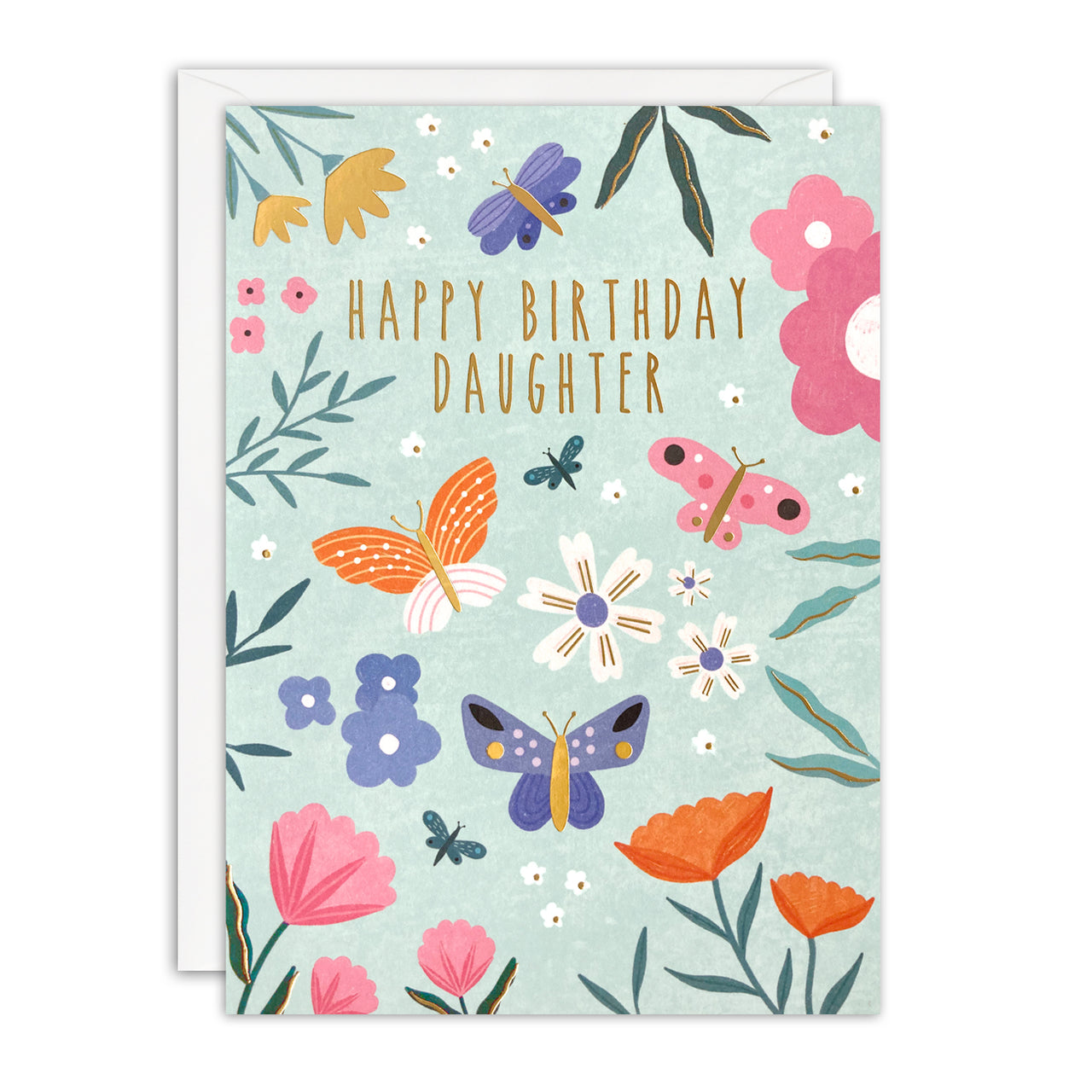 Daughter Butterflies Birthday Card by James Ellis