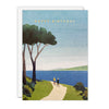 Cycling by the Sea Birthday Card by James Ellis