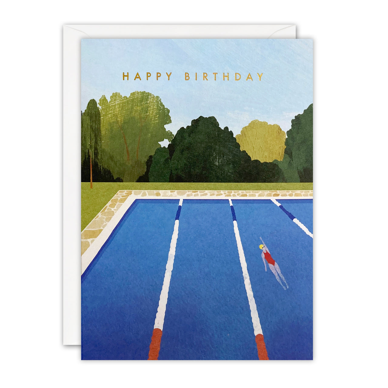 Lido Birthday Card by James Ellis