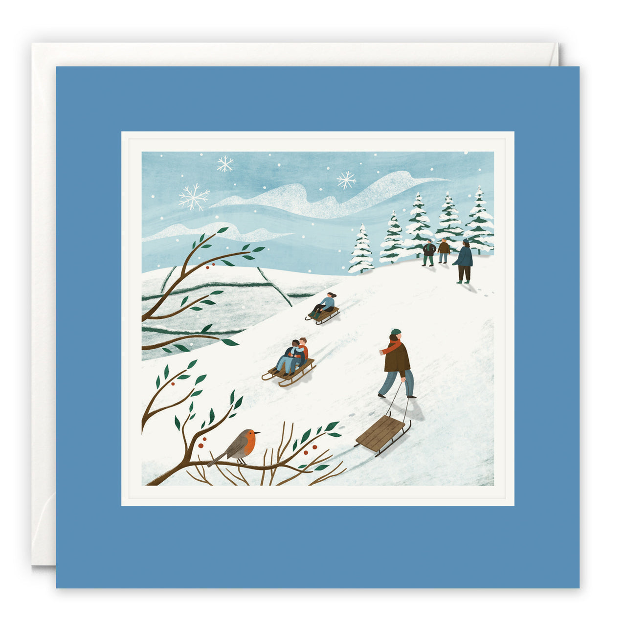 Sledging Art Card by Holly Astle