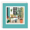 Garden Patio Art Card by Patti Blau