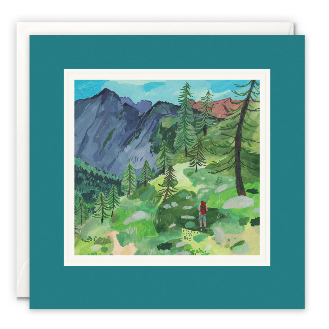 Mountains Calling Art Card by Miranda Sofroniou