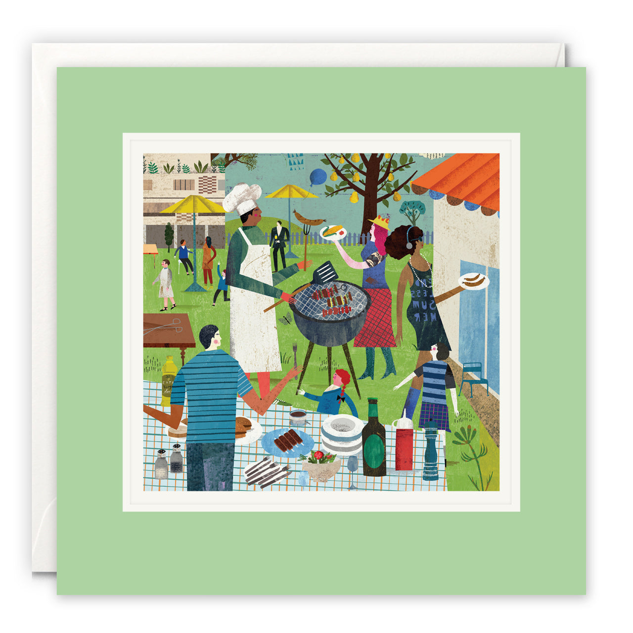 The Barbecue Art Card by Martin Haake