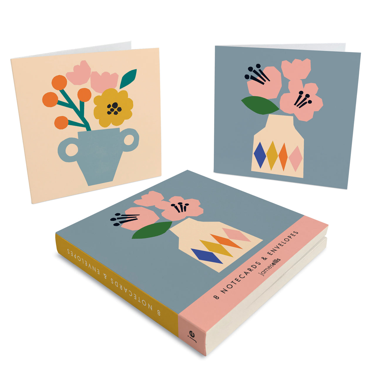 Flowers in Vases Wallet of Eight Notecards by James Ellis