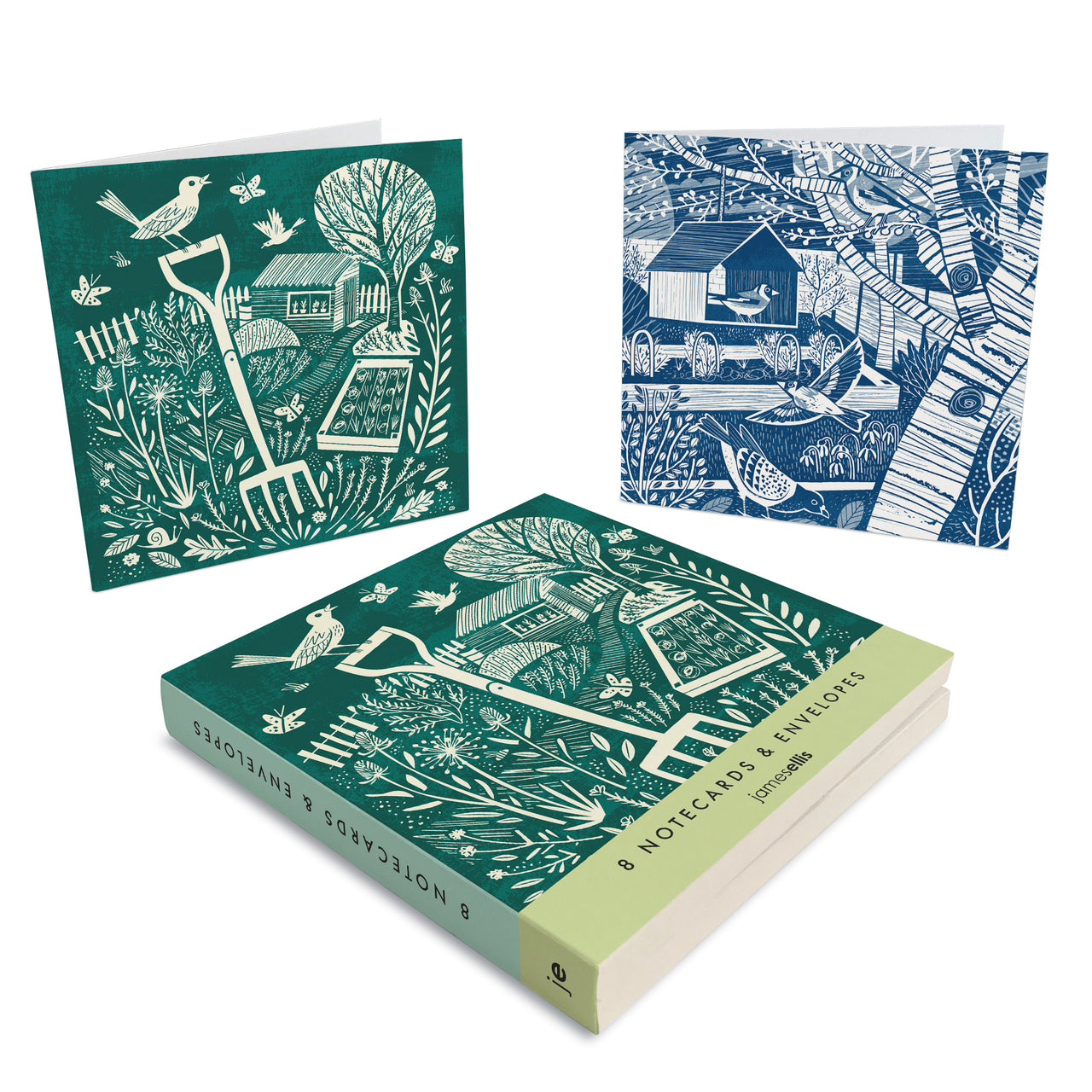 Garden Scenes Wallet of Eight Notecards by James Ellis