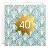 Age 40 Deco Card by James Ellis