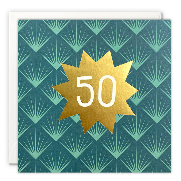 Age 50 Deco Card by James Ellis