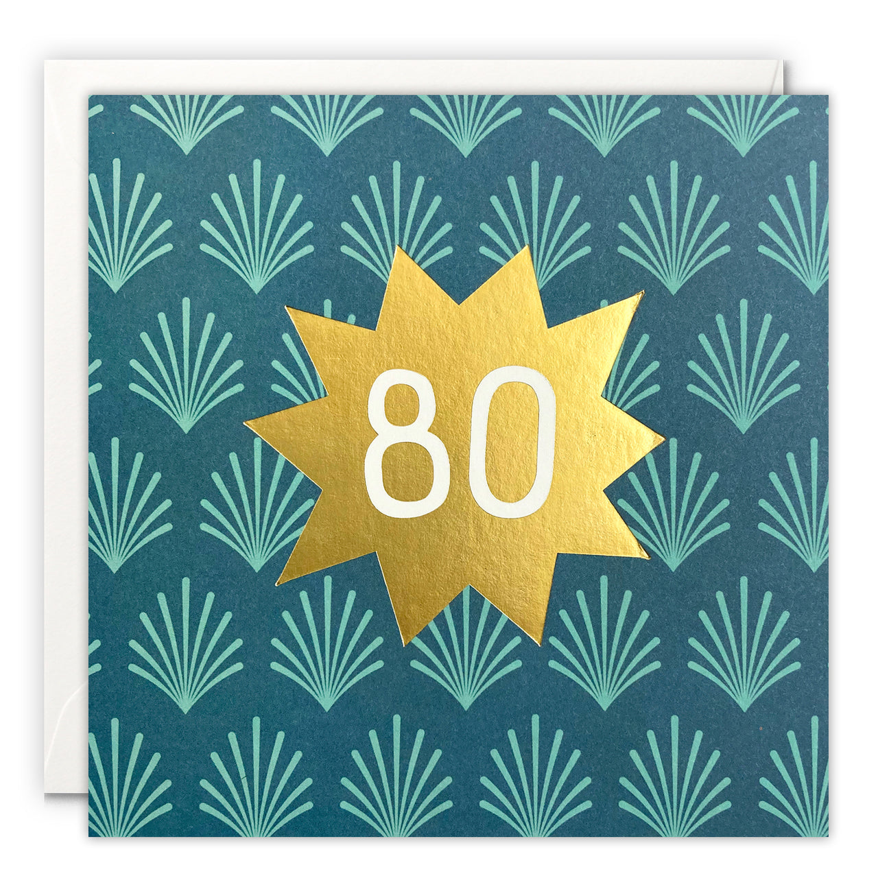 Age 80 Deco Card by James Ellis