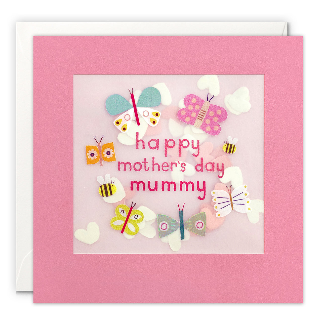 Butterflies Mother's Day Card with Paper Confetti - Paper Shakies by James Ellis