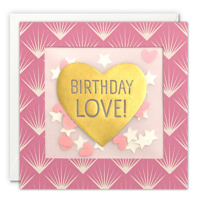 Birthday Love Card with Paper Confetti - Deco Shakies by James Ellis