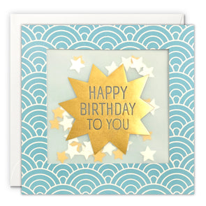 Happy Birthday To You Card with Paper Confetti - Deco Shakies by James Ellis