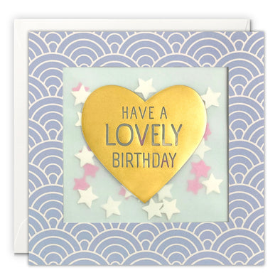 Lovely Birthday Card with Paper Confetti - Deco Shakies by James Ellis