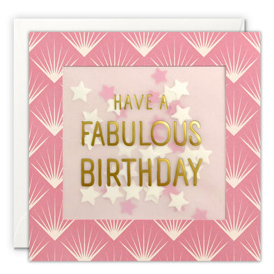 Fabulous Birthday Card with Paper Confetti - Deco Shakies by James Ellis