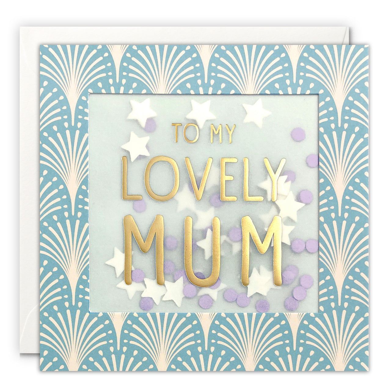 Lovely Mum Card with Paper Confetti - Deco Shakies by James Ellis