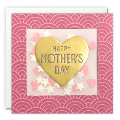 Heart Happy Mother’s Day Card with Paper Confetti - Deco Shakies by James Ellis