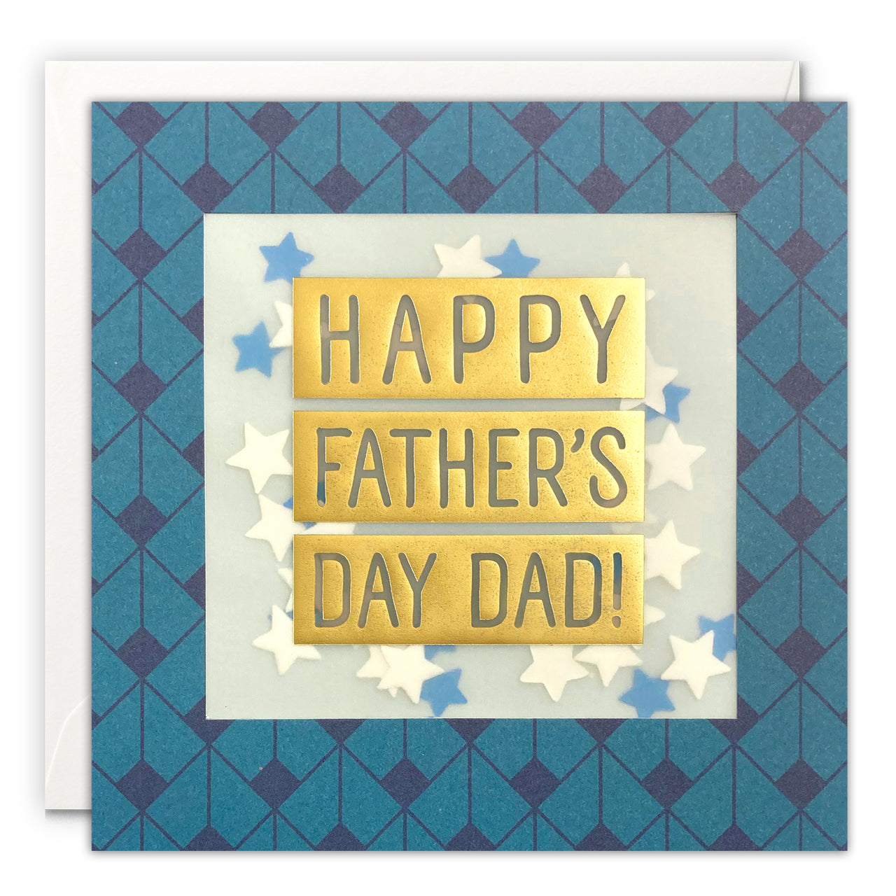 Happy Father’s Day Dad Card with Paper Confetti - Deco Shakies by James Ellis