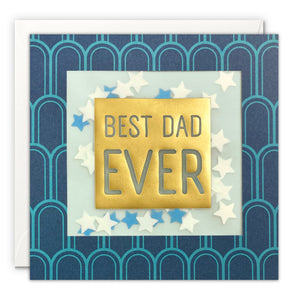 Best Dad Card with Paper Confetti - Deco Shakies by James Ellis