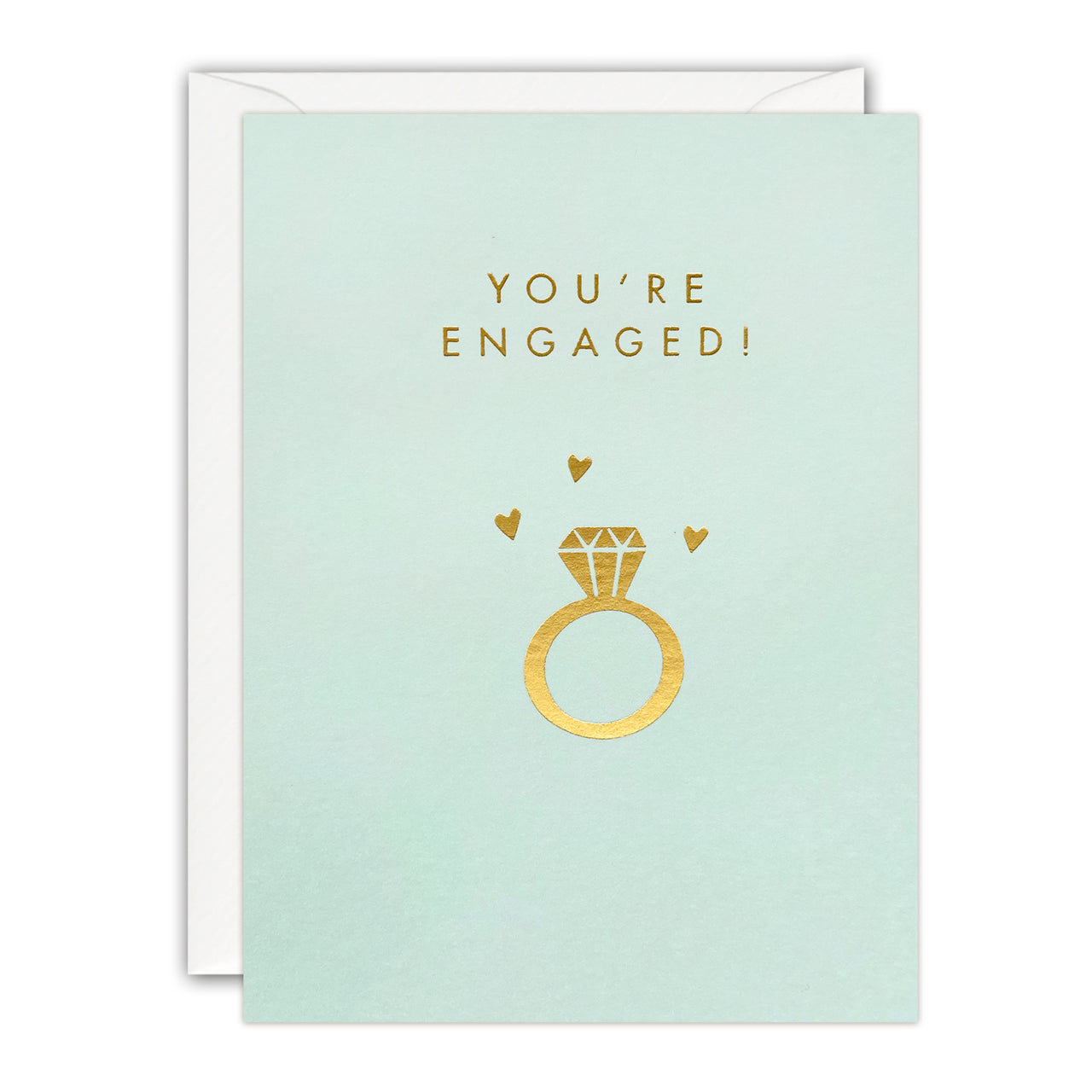 Gold Ring Mini Engagement Card by James Ellis