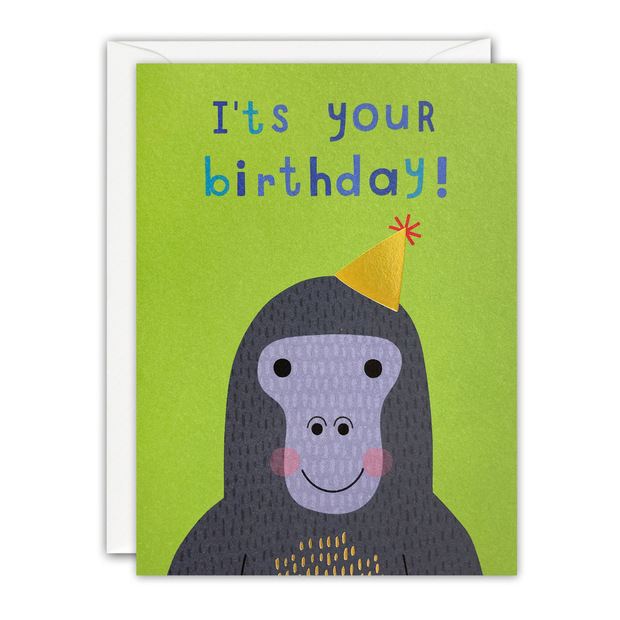 Gorilla Mini Birthday Card by James Ellis