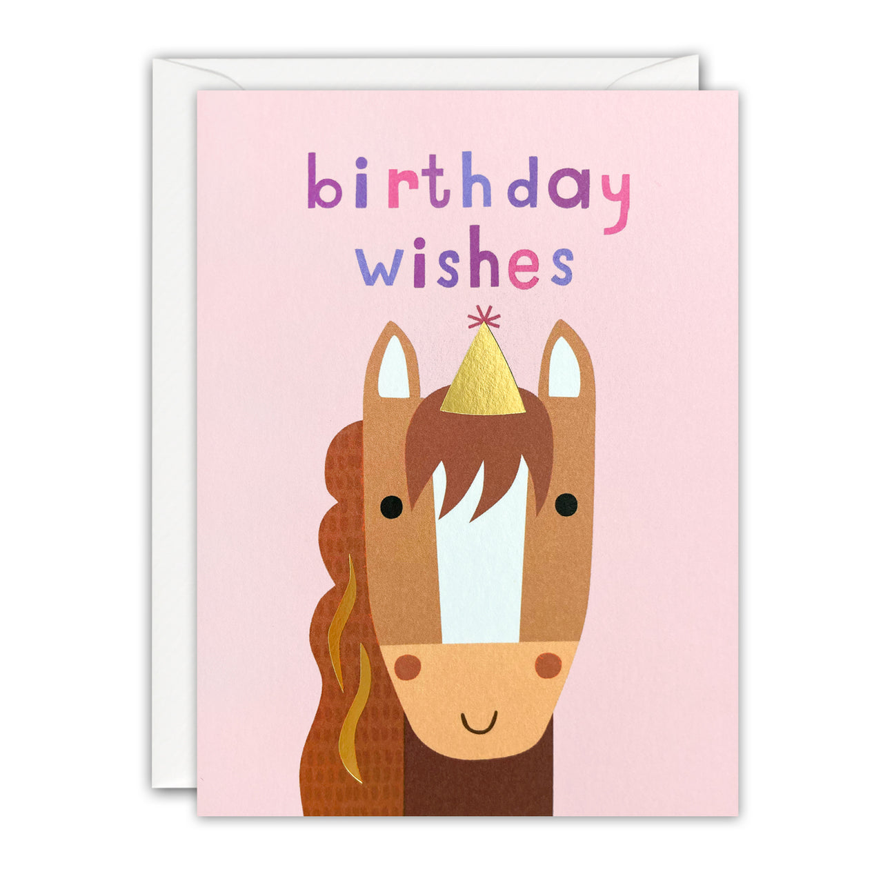 Horse Mini Birthday Card by James Ellis