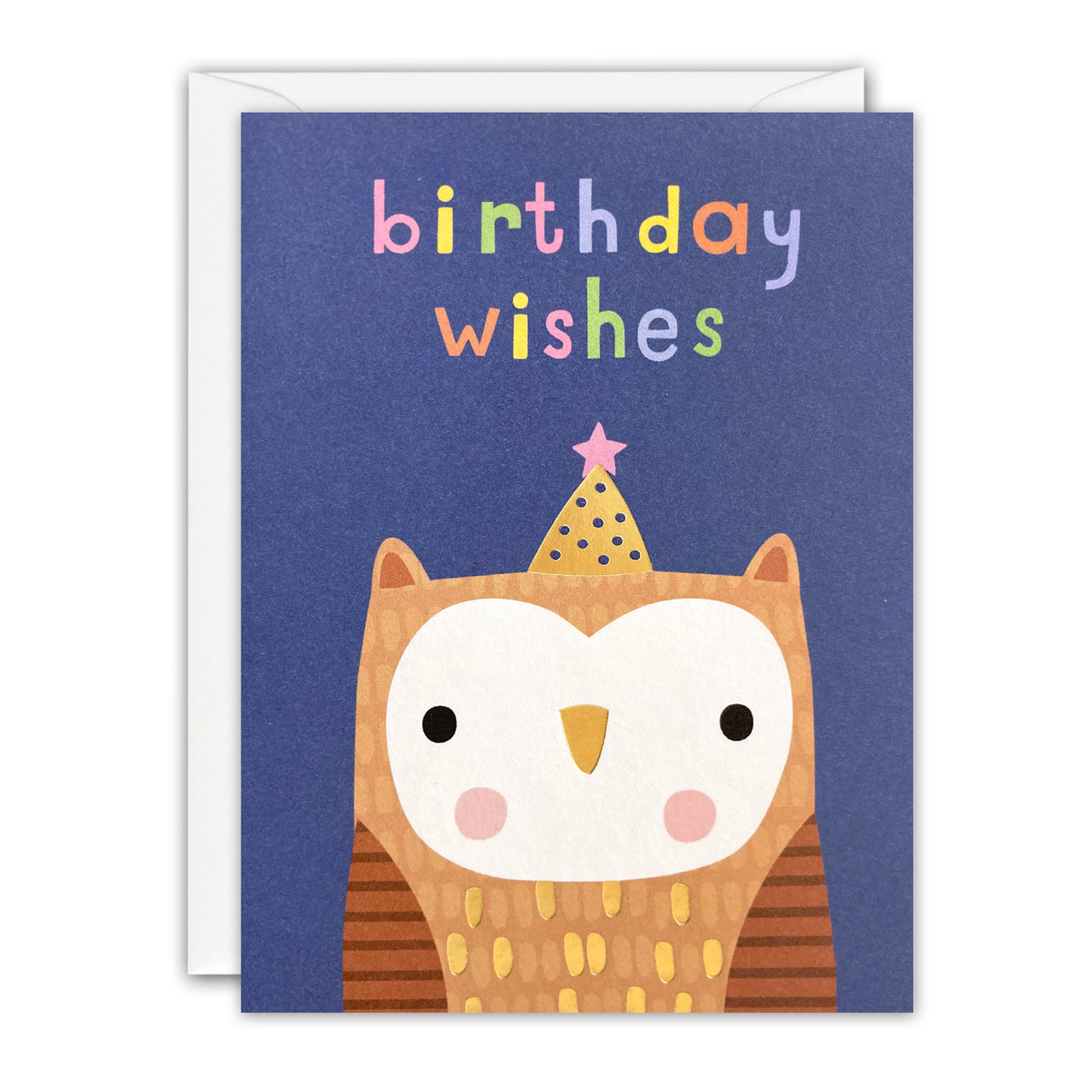 Owl Mini Birthday Card by James Ellis