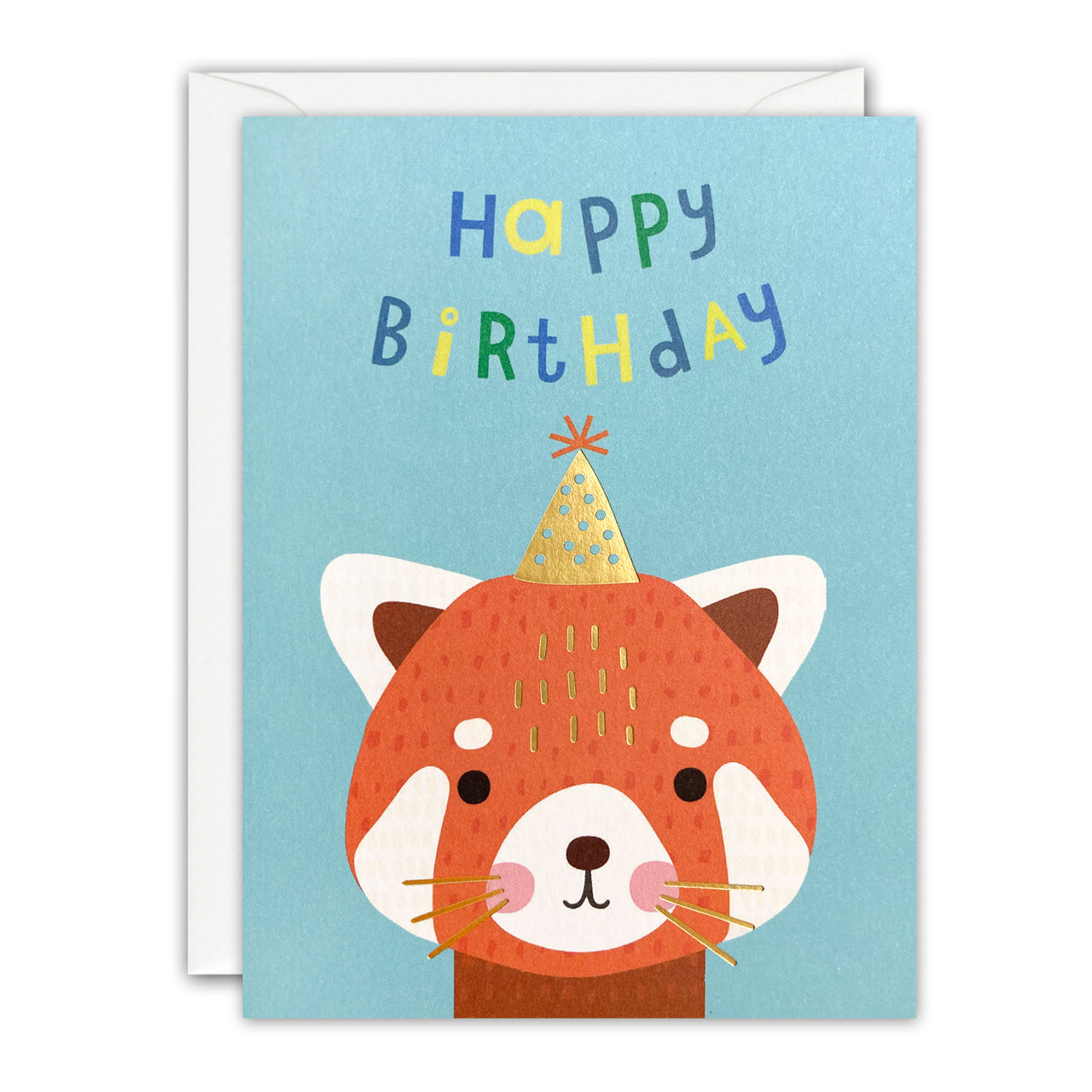 Red Panda Mini Birthday Card by James Ellis