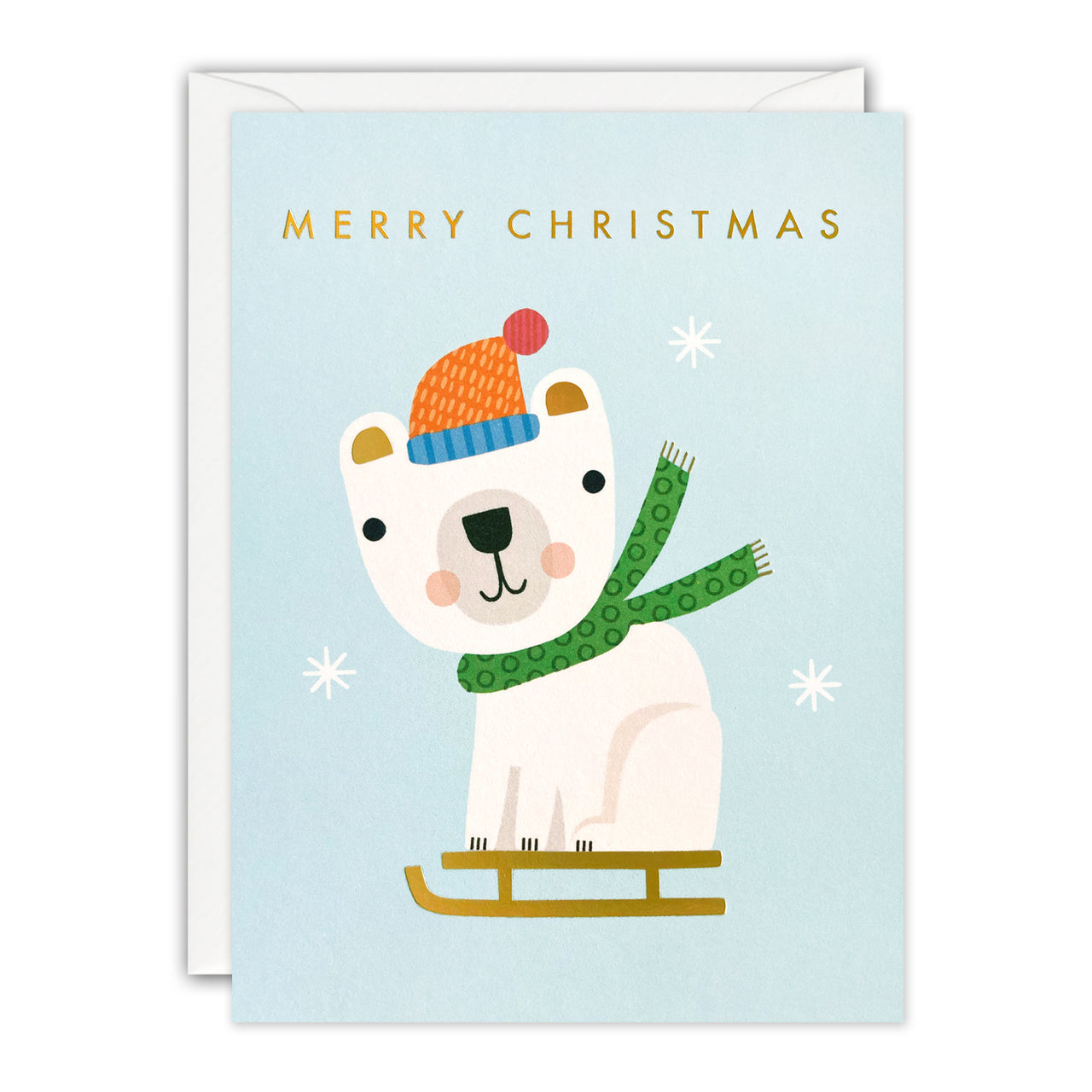 Polar Bear Mini Christmas Card by James Ellis