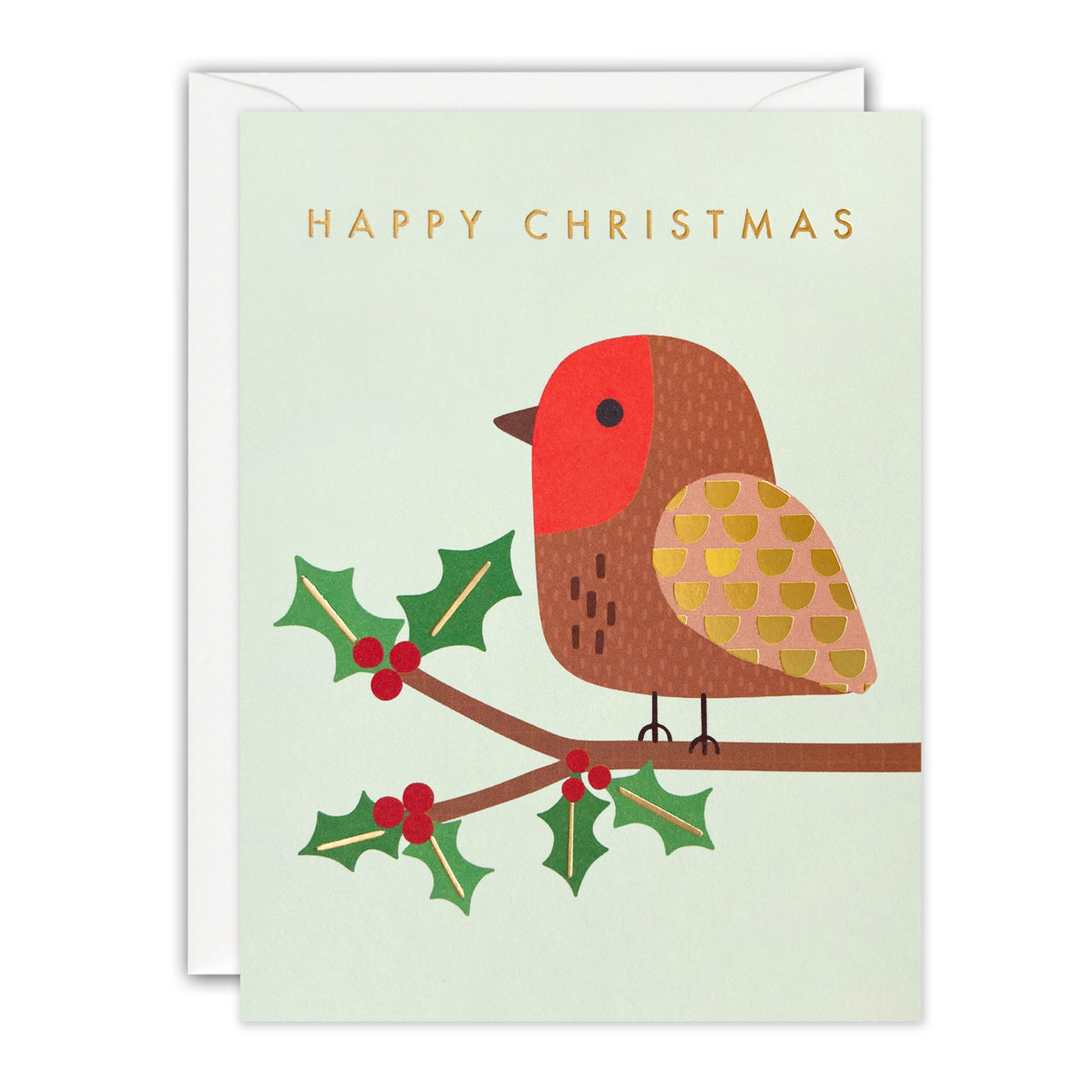 Robin Mini Christmas Card by James Ellis