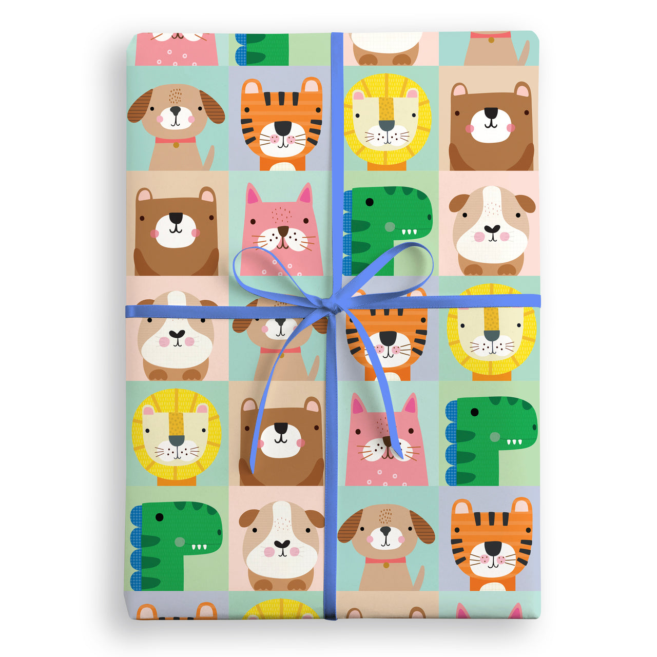 Animal Faces Wrapping Paper by James Ellis