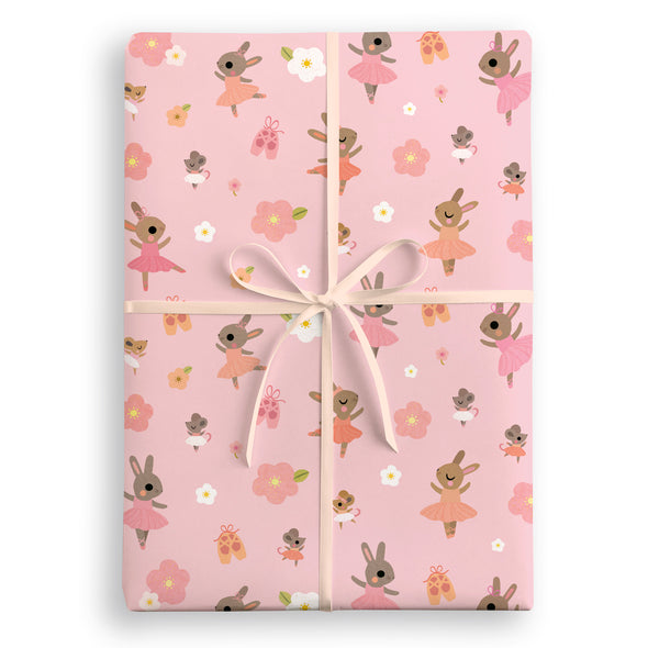 Ballet Bunnies Wrapping Paper by James Ellis