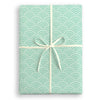 Turquoise Arcs Deco Wrapping paper by James Ellis