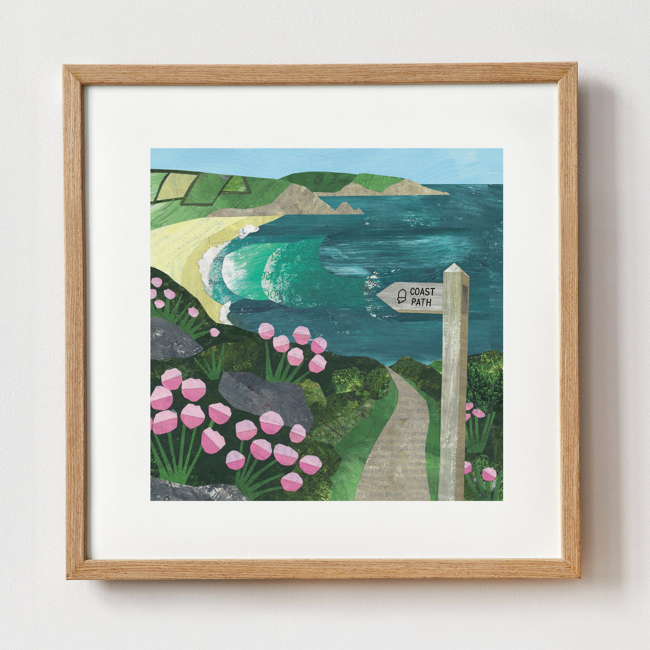 Coast Path Art Print by Christina Carpenter