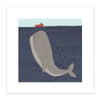 Whale Art Print by Betsy Siber