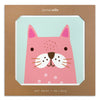 Pink Cat Art Print by Sally Payne