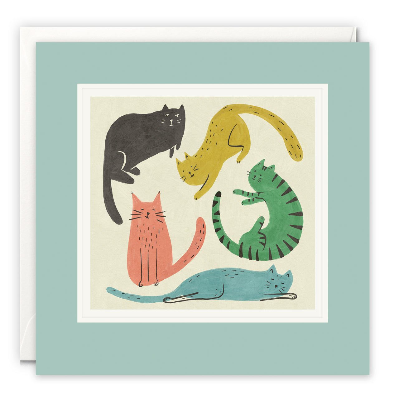 Cats Art Card by Betsy Siber