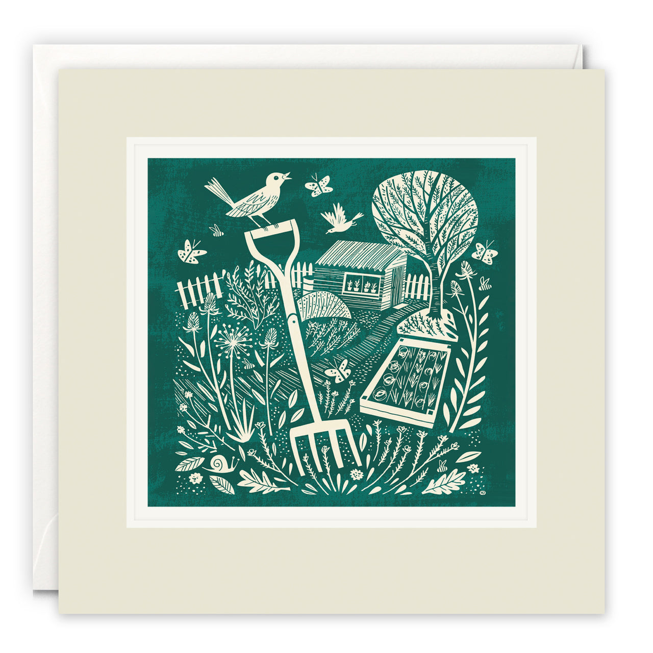 Garden Fork Art Card by Matt Johnson