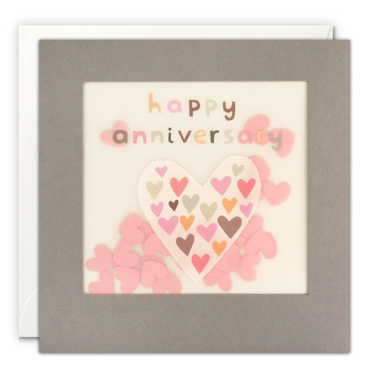 Hearts Anniversary Card with Paper Confetti - Paper Shakies by James Ellis